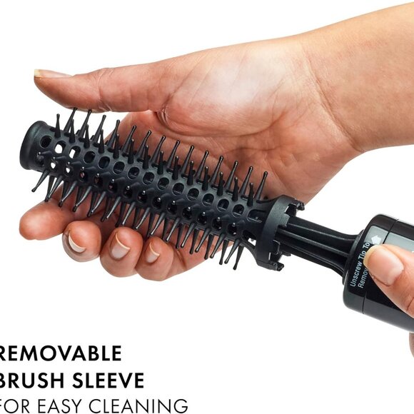Pro Artist Hot Air Styling Brush | Style, Curl and Touch Ups 1” Black - Picture 4 of 6